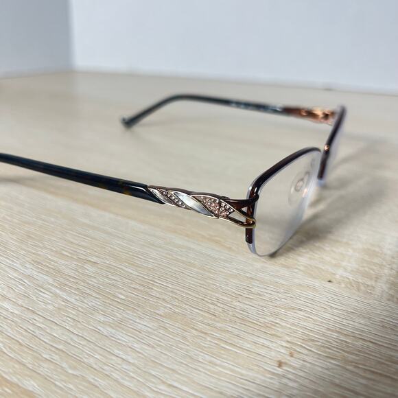 Tura R564 BRN B:34 Eyeglasses FRAMES ONLY Brown 52-17-135 Amazing Cond! main image 8
